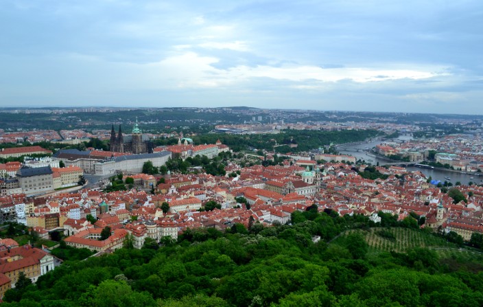 Prague Castle, center left